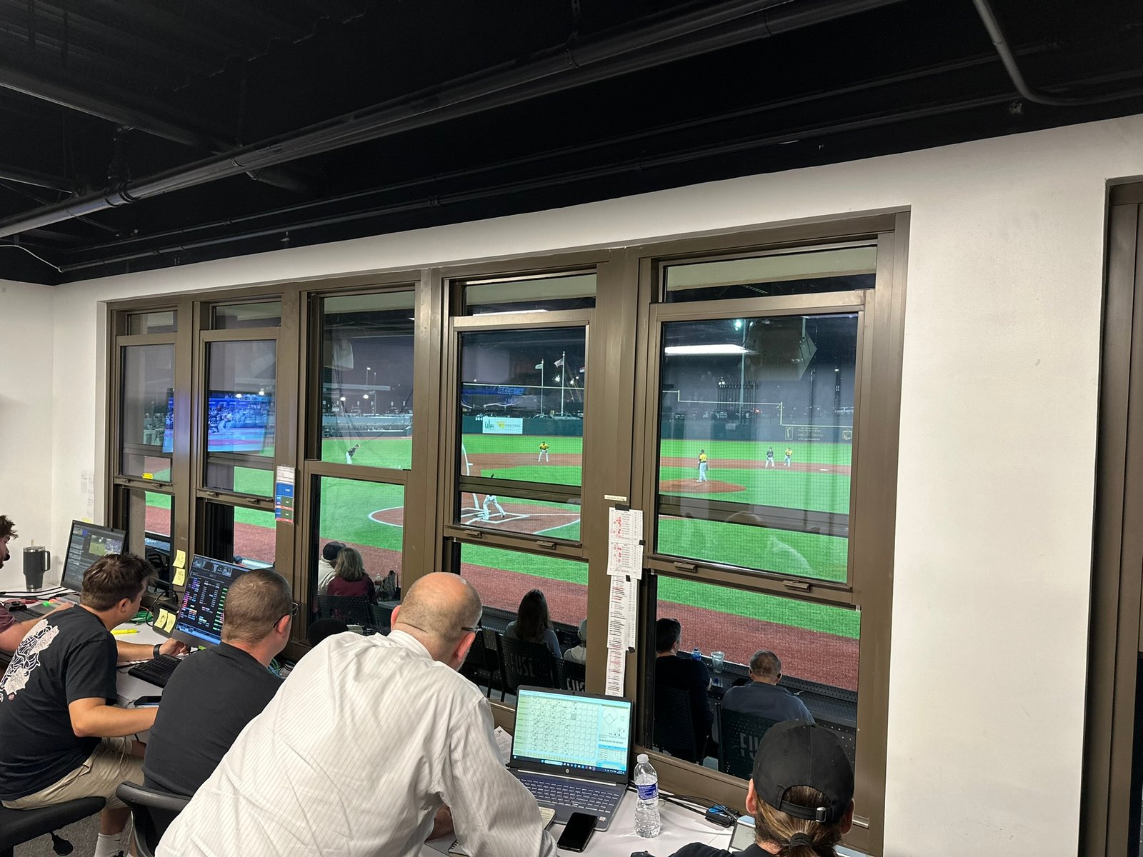 Inside the production booth on gameday