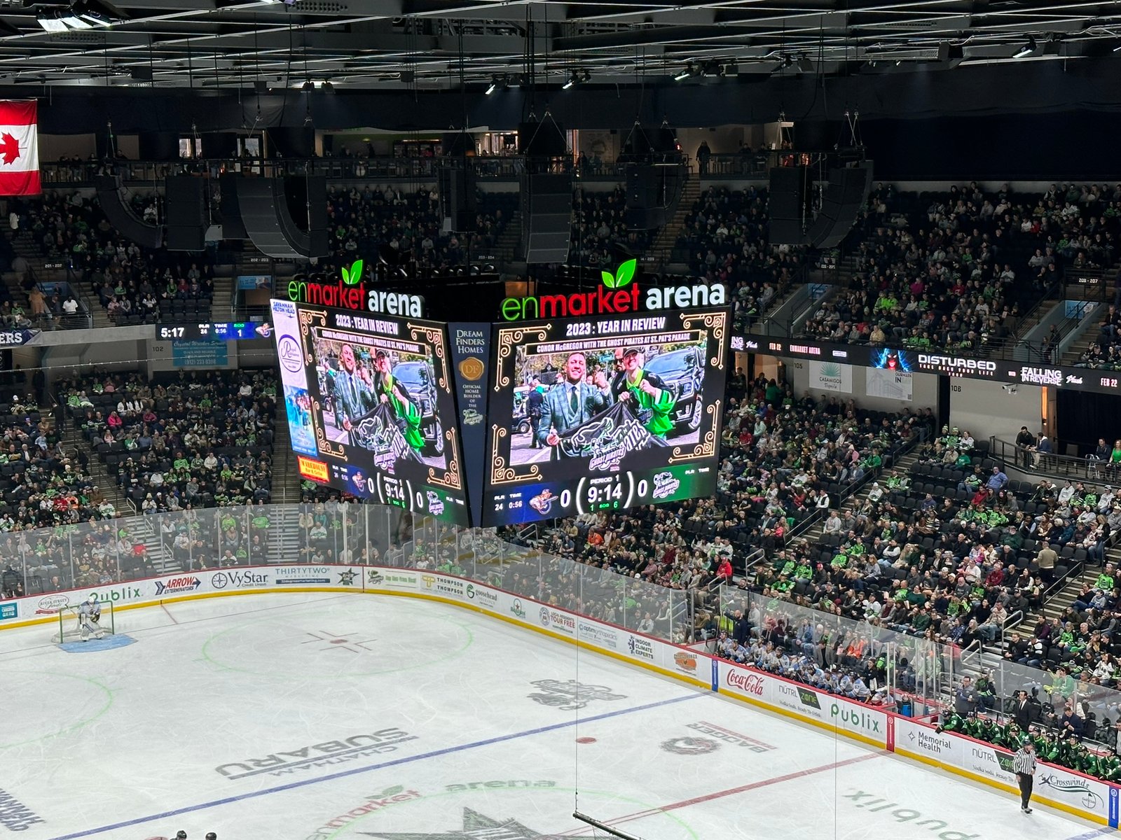 Year in review video moment at a Ghost Pirates game
