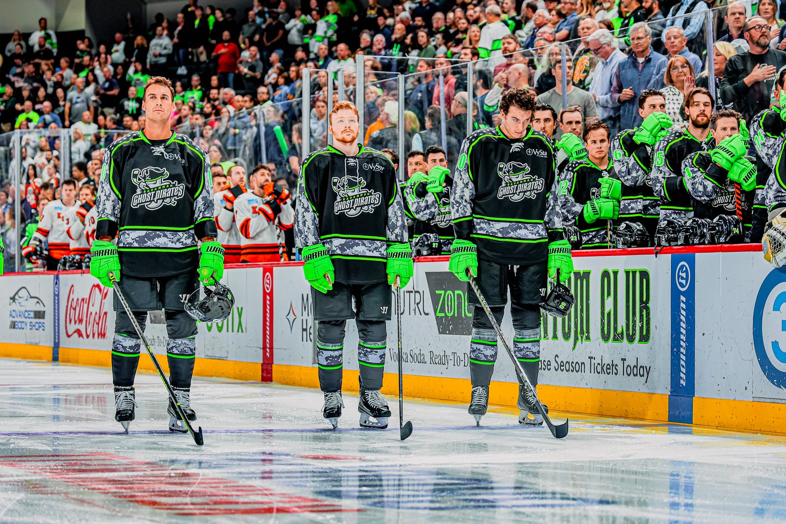 Military Appreciation Night at a Ghost Pirates game