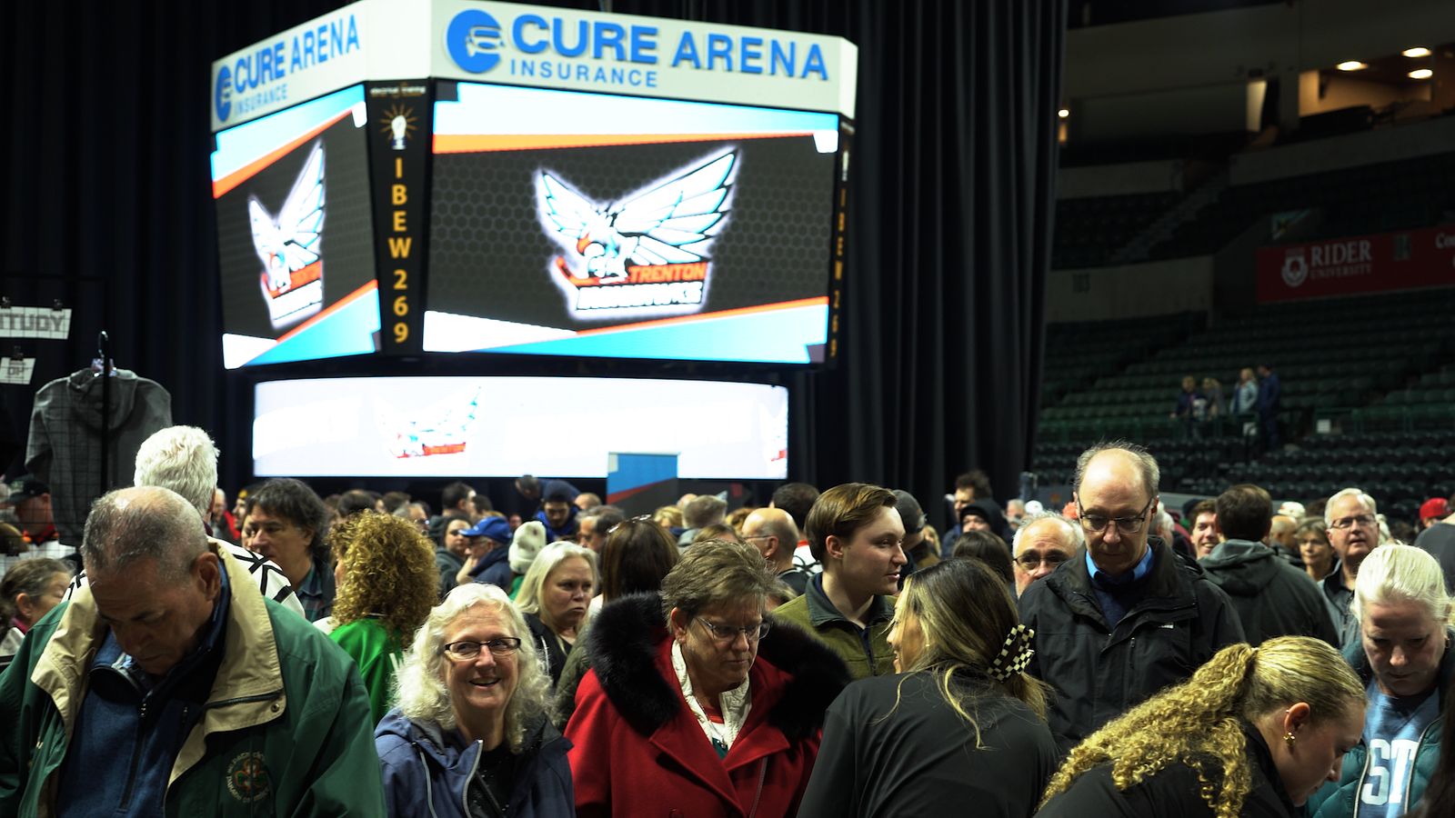Trenton Ironhawks Fan Fest concourse