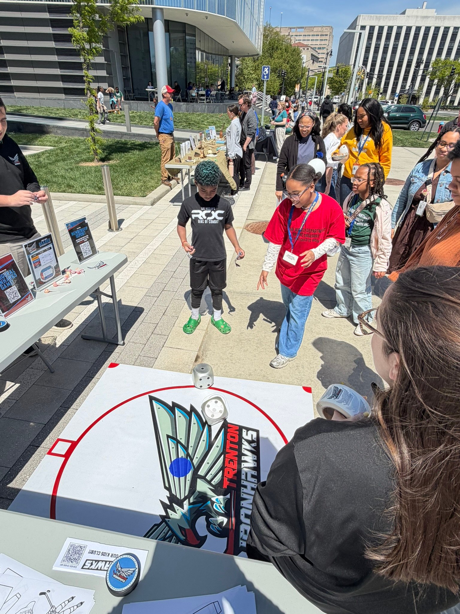 Trenton Ironhawks community outreach event