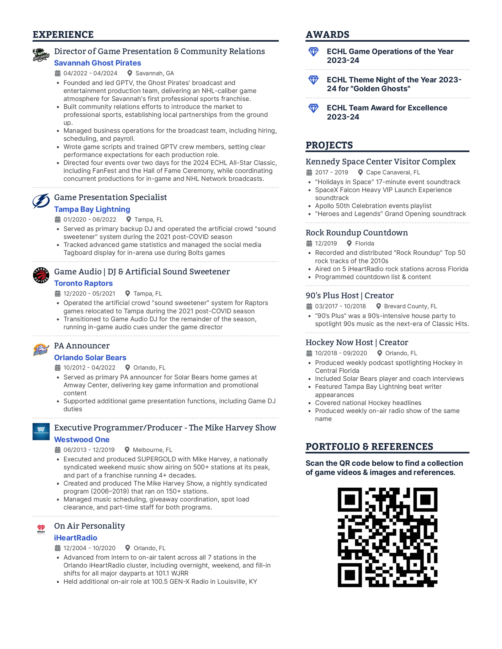 Resume page 2